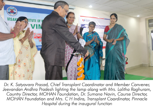 One Week Transplant Coordinators Training Programme Held in Visakhapatnam